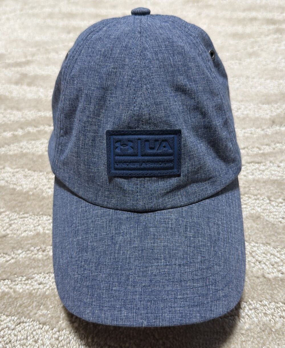 Under Armour Baseball Cap Unisex Blue One Size Adjustable Embroidered Logo